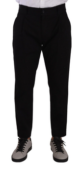 Dolce & Gabbana Black Cotton Stretch Chinos Trouser Jeans -   -  Dolce & Gabbana.